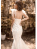 Spaghetti Straps Beaded Ivory Lace Tulle Wedding Dress Spaghetti Straps Beaded Ivory Lace Tulle Wedding Dress